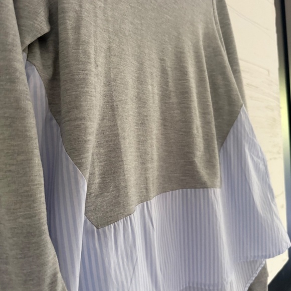 Bloomingdale's | French Connection | Size Small | Grey/Blue Mix It Shirt - Picture 7 of 9